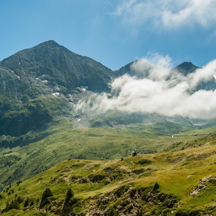 горы, небо, склоны