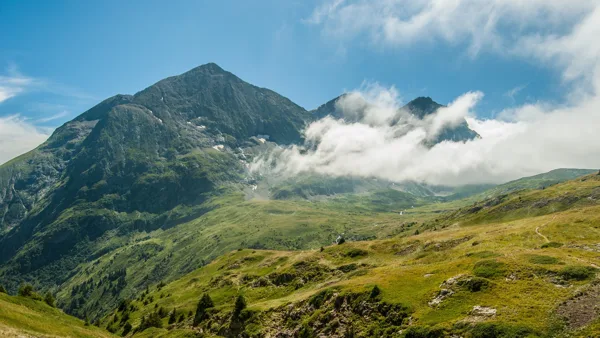 горы, небо, склоны